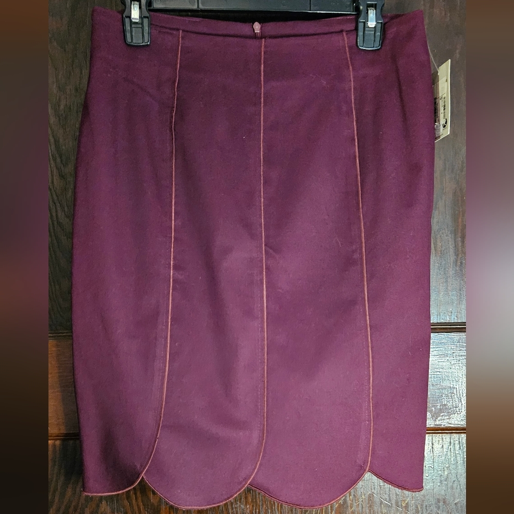 NWT Vintage Luly K Scallop Pencil Skirt - Size S